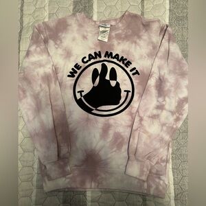 Pink tye dye sweater